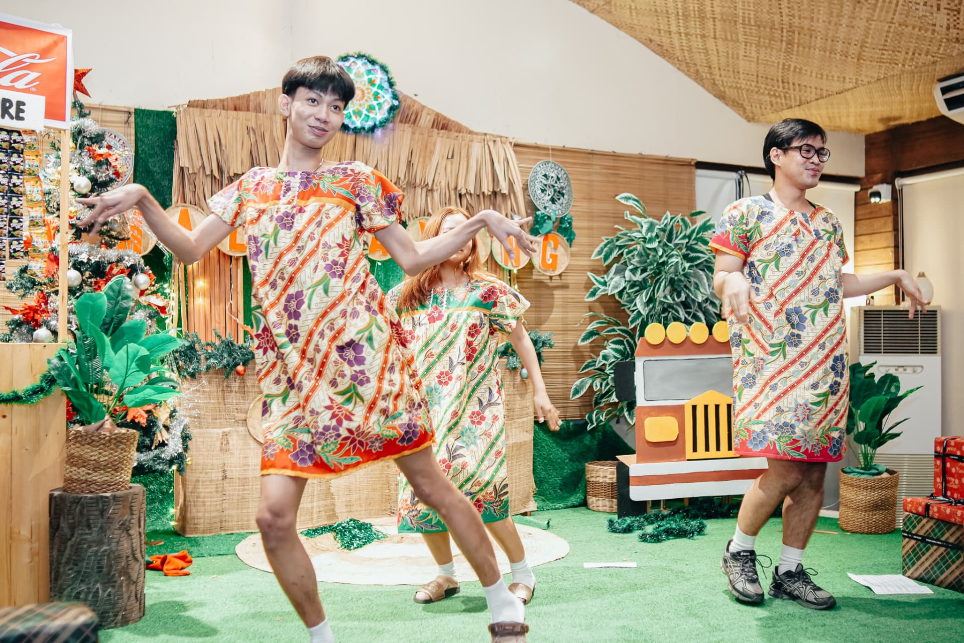 Talents performing a dance number on stage